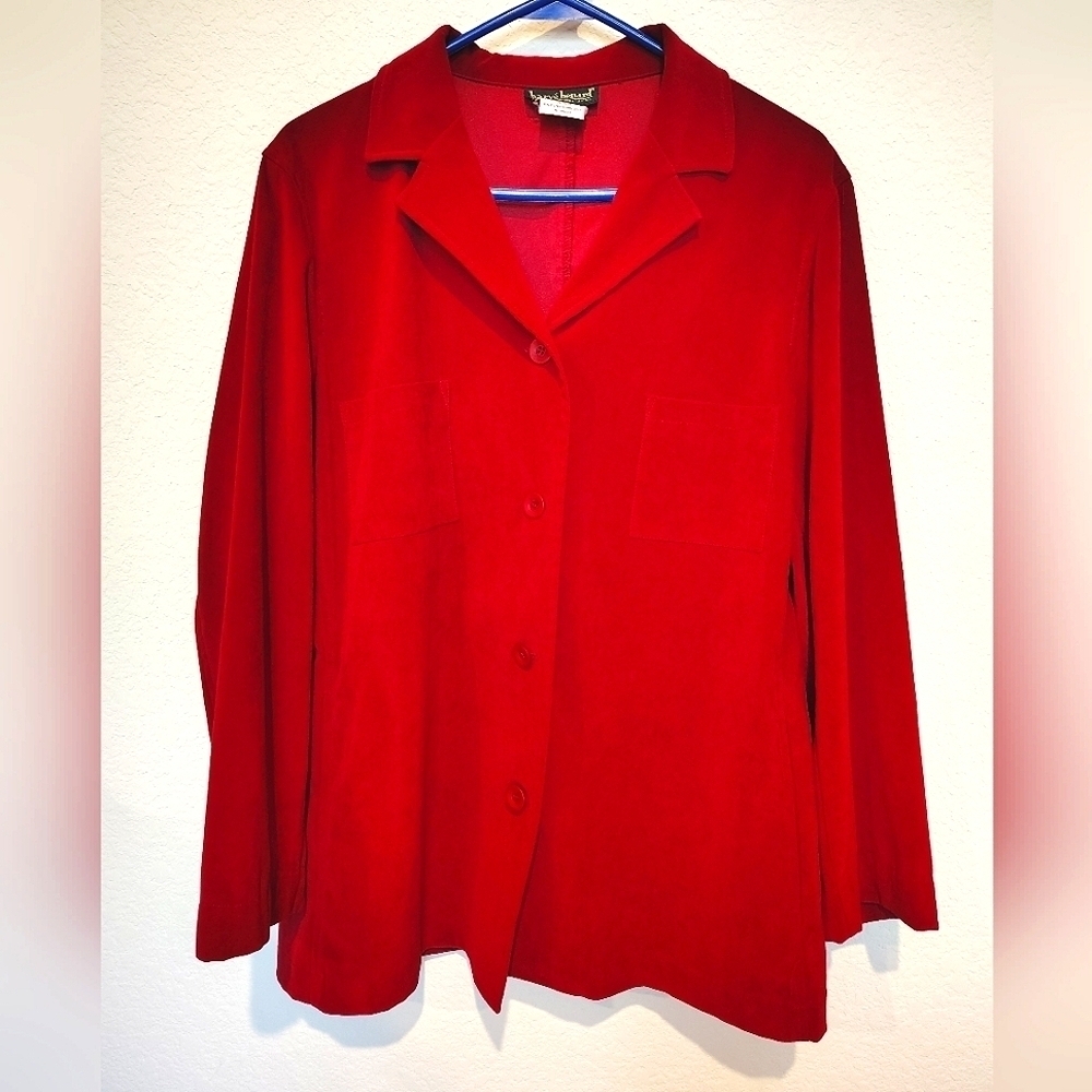 Vintage Harve Benard Scarlet Red Blouse